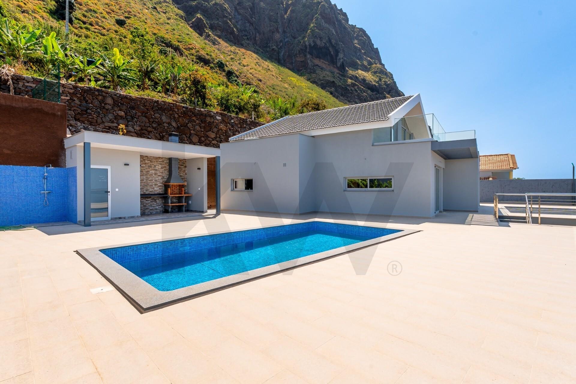 Villa Paul do Mar — piscina com vista para o oceano